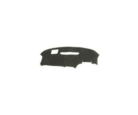 Corvette Carpeted Dash Mat, "Custom Fit", With Heads Up Display, Black, 1999-2004
