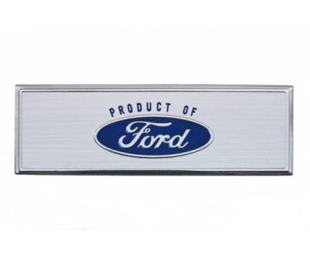 Ford Mustang - Scuff Plate Emblem, Blue, 1967