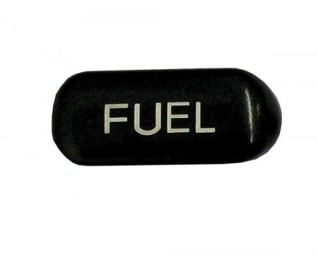 Corvette Button, Fuel, Black/White, 1994-1996