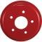 Corvette Brake Rotor Hub Covers, Red, For Cars With Z51 & F55 Option, 2005-2013