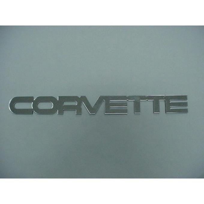 Corvette Emblem, Rear Acrylic Chrome, 1984-1990