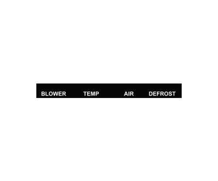 Ford Pickup Truck Fresh Air Heater Control Panel Decal
