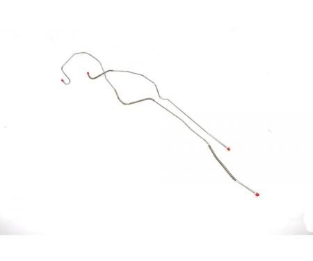 Right Stuff 1967-1968 Camaro Brake Line Set, Front To Rear, Steel, 2-Piece, Disc Conversion, For Cars With Power Brakes FIN67DC