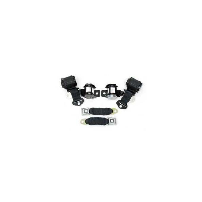 Seatbelt Solutions 1974-1977 Chevrolet Corvette Coupe OE Style Standard Dual Retractable Lap and Shoulder Belts
