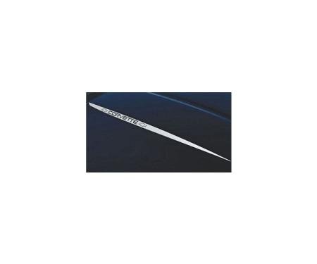 Corvette Hood Decal Kit, L98, Black, 1985-1991