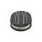 Partial-Finned Aluminum Air Cleaner, 12'' Oval With Black Finish, 1932-1985