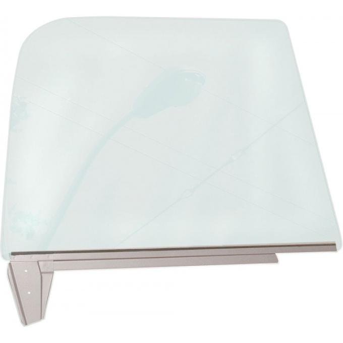 Chevy Truck Door Window Frame, With Glass, Right, 1967-1972
