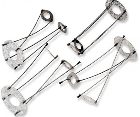 Chevelle Wheel Cap Locks, Rally, 1967