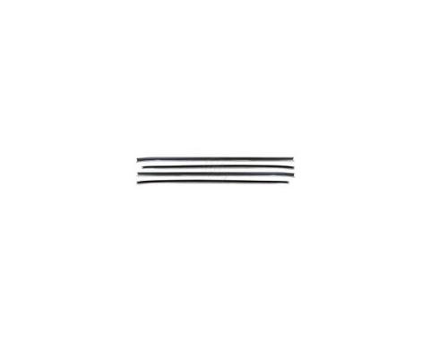 Firebird Four Piece Window Felt Set,Round Bead Outer And    Flat Inners, 1970-1981