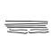 Belt Weatherstrip Kit - Doors and Rear Quarter Windows - Used With Upper Door Chrome - 8 Pieces - 2 Door Formal Hardtop