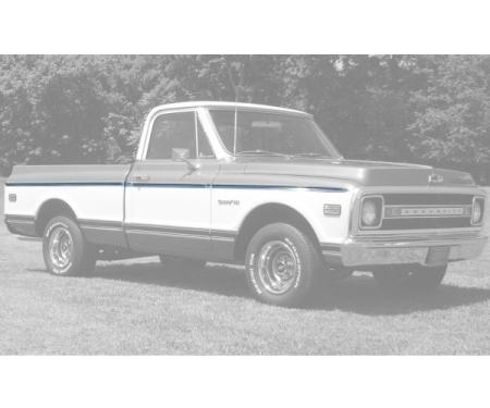 Chevy Or GMC Truck Longbed, Fleetside Upper Molding Kit WithMetal And Adhesive Clips