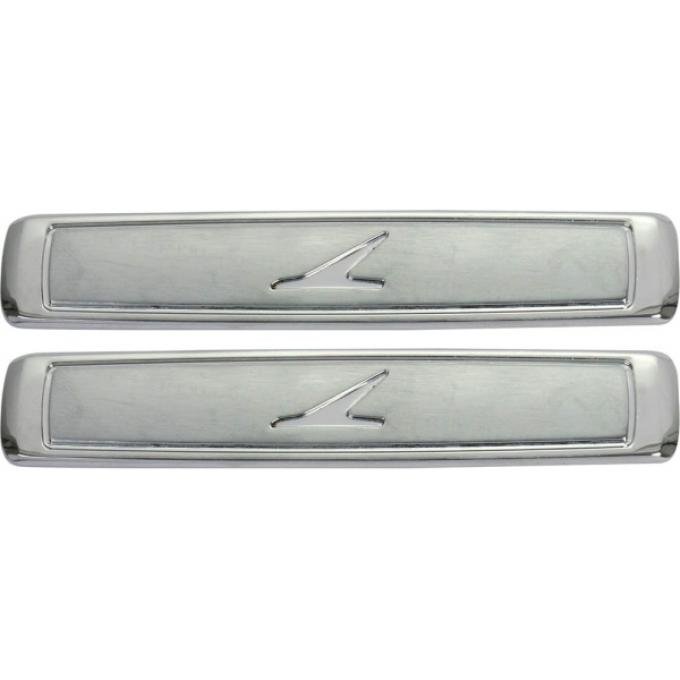 Bench Seat Emblem Set, Ranchero, 1964-1965