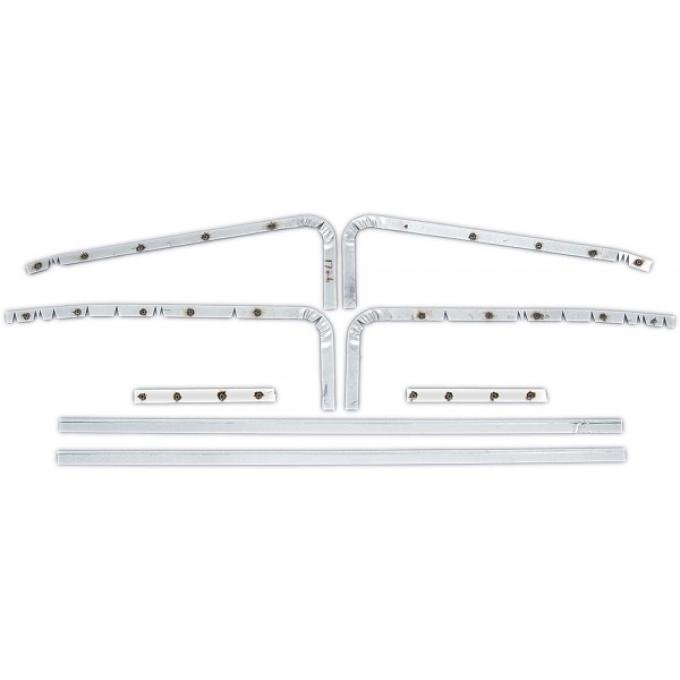 Full Size Chevy Cardboard Panel Door Edge Bands & Nails, Convertible & Hardtop, 1963-1964