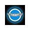 Ford Mustang Decal - Wire Wheel Center - Blue
