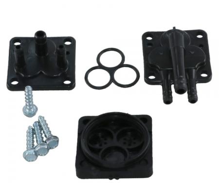 Corvette Windshield Washer Pump Valve Kit, Black, 1963-1974