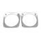Chevy Truck Headlight Bezels, Chrome, 1964-1966
