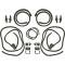 Ford Thunderbird Convertible Trunk Weatherstrip Kit, 17 Pcs, Splash Shield Not Inc, Before 2-15-1965, 1964-65