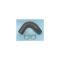 Chevy Radiator Hose, Lower, V8, 1955-1957