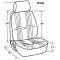 Chevelle & Malibu Bucket Seat, Pro 90, With Headrest, Right, 1964-1983