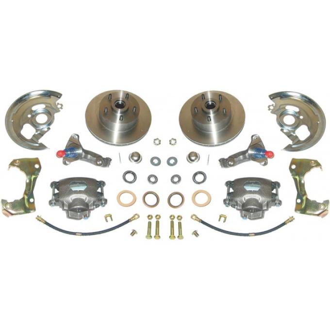 Camaro Brake Conversion Kit, Front, Disc, Upgraded Chrome, 1967-1969