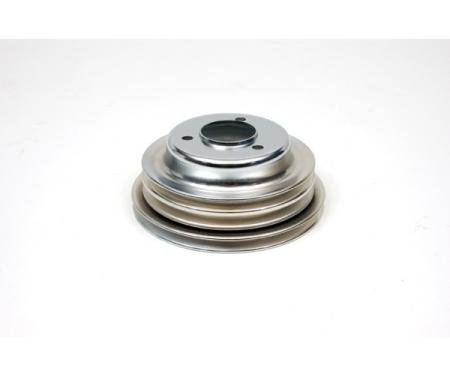 Camaro Crankshaft Pulley, Big Block, Three Groove, Chrome, 1969