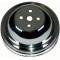 Chevelle Water Pump Pulley, Big Block, Double Groove, Chromed Billet Aluminum, For Cars With Short Water Pump, 1964-1968