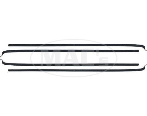 PUI 57-58 FORD RANCHERO WINDO 201266 | Belt Weatherstrip Kit - 4 Pieces - Door Windows - Ford 2 Door Sedan & Ranchero & Ranch Wagon & Sedan Delivery