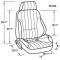 Firebird Bucket Seat, Rally Recliner, Left, 1967-2002