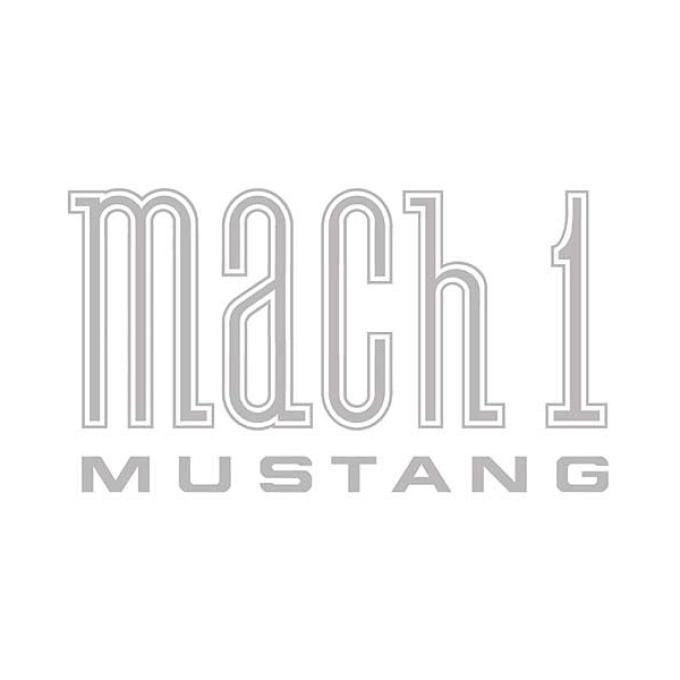 Ford Mustang Mach 1 Fender Decal - Argent Silver-Gray