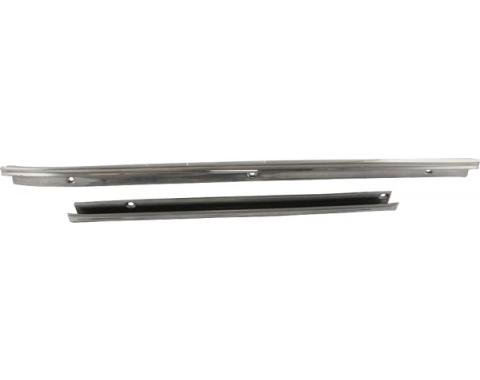Nova And Chevy II Interior Quarter Side Panel Trim Moldings, Left, Coupe, 1966-1967