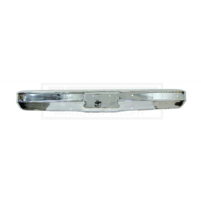 Chevy Truck Front Bumper, Chrome, Without Impact Strip Holes, Show Quality, 1973-1980