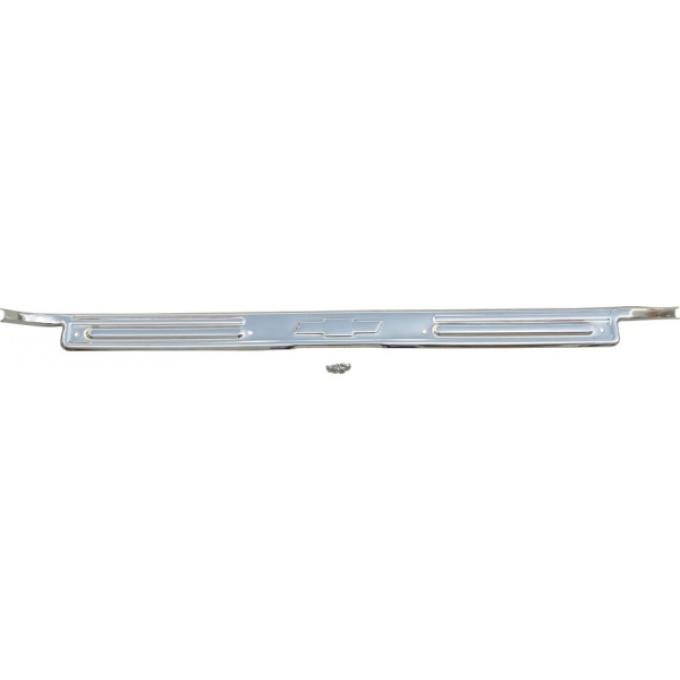 Chevy Truck Scuff Plate, Stainless, With Bowtie, 1967-1972