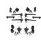 Full Size Chevy Front End Suspension Rebuild Kit, Basic, 1965-1968
