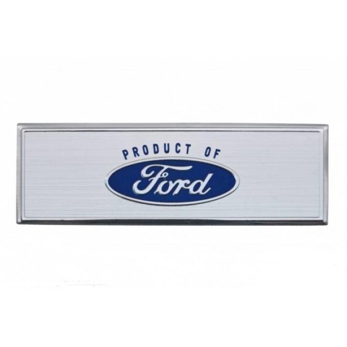 Ford Mustang - Scuff Plate Emblem, Blue, 1967