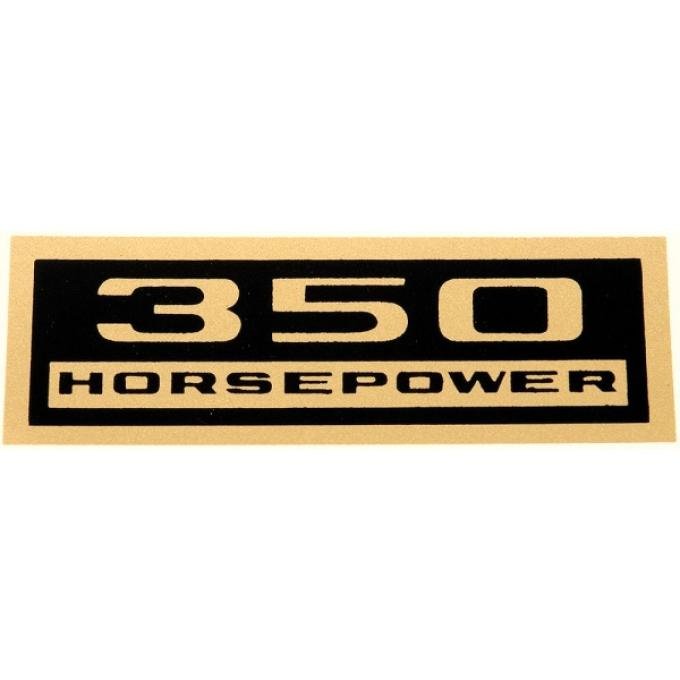 Chevelle Valve Cover Decal, 350 hp, 1964-1972