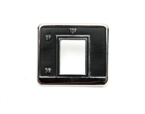 Camaro Convertible Power Top Switch Bezel, 1969