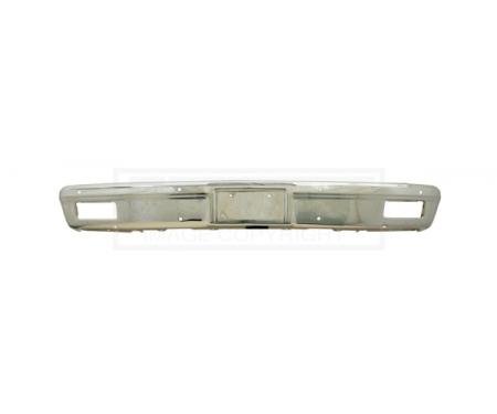 Chevy Truck Front Bumper, Chrome, Without Impact Strip Holes, Show Quality, 1981-1982