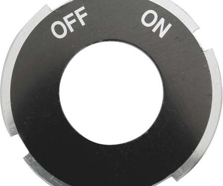 Model A Ford Ignition Switch On Off Plate - Two Sided