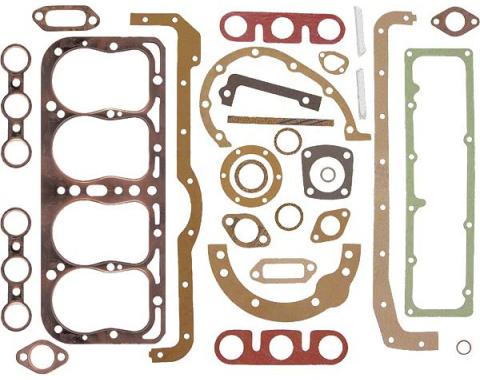 Model A Ford Engine Gasket Set - Some Pieces Copper Clad - 1928-31 Only