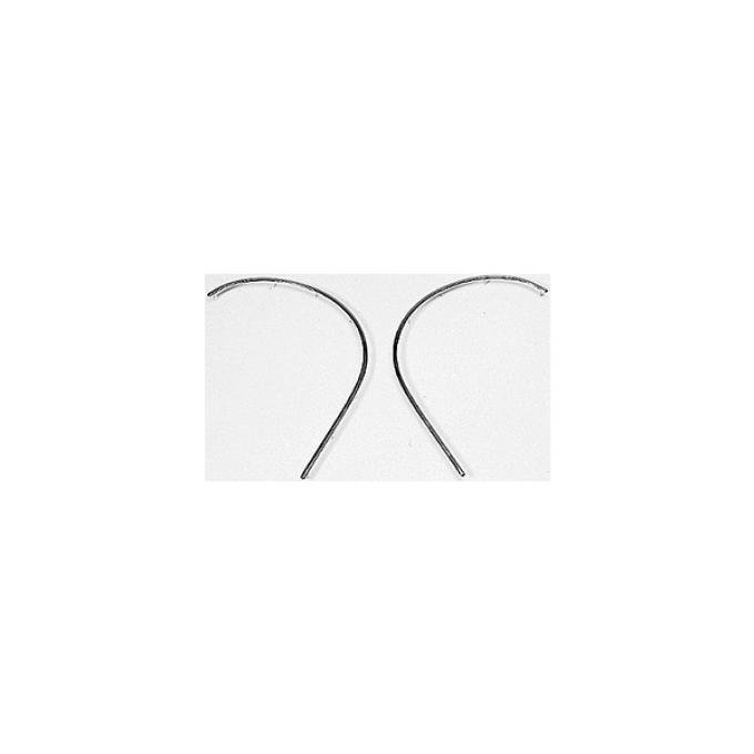 Corvette Kick Panel Trim Strips, Stainless Steel, 1958-1962