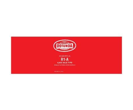 Rotunda Oil Filter Decal - Red - Mercury