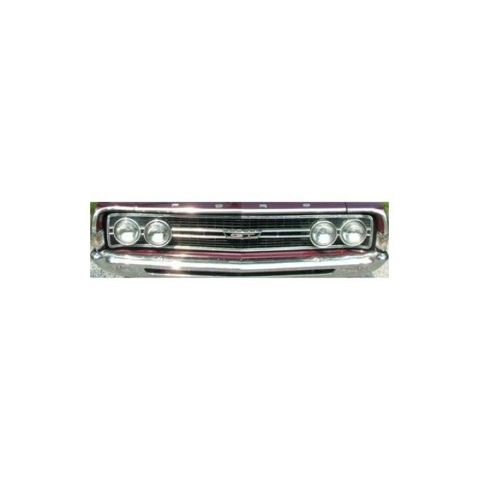 Fairlane, Torino, Ranchero, Eyebrow Moldings, Pair, 1968-1969