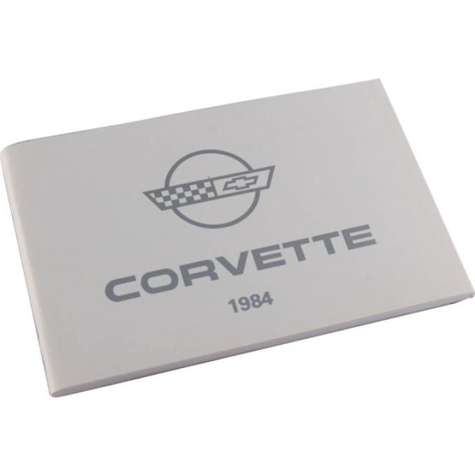 Corvette Owners Manual, 1984