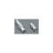 Chevy Heater Hose Nipples, 5/8, 1955-1956