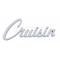 Chevy And GMC Truck Cruisin Script Emblem, Chrome