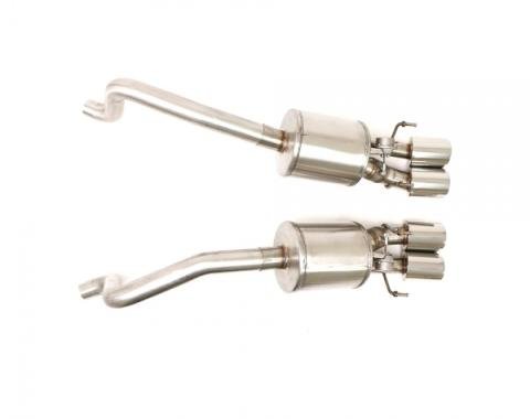 Chevy C6 Corvette Z06 ZR1 Fusion Gen. 3 Axle Back Exhaust System (Round Tips), 2006-2013