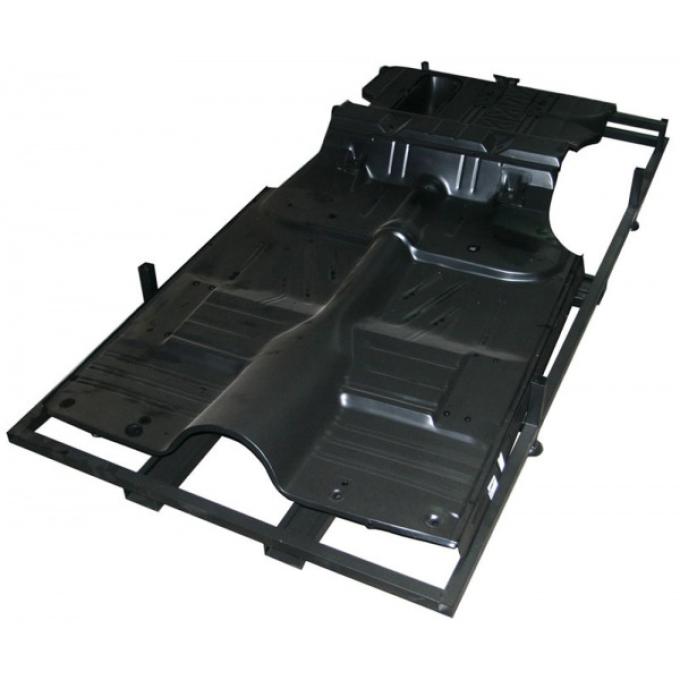 Chevy Floor & Trunk Pan, With Braces, Full, 2 & 4-Door Sedan, 1955-1957