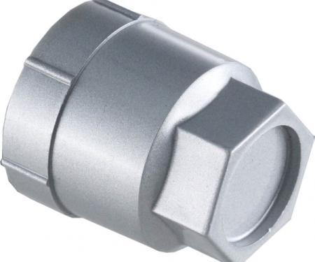 Corvette Lug Nut Cap, Silver, Plastic, For Cars With 16" Wheels, 1988, 1990-1996