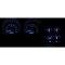 1968 Chevy Camaro Dakota Digital Dash With Console Gauges VHX System, Satin Alloy Style Face, Blue Display