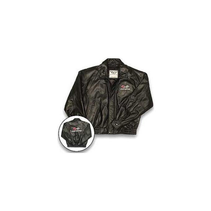 Corvette Lambskin Bomber Jacket With C3 Logo